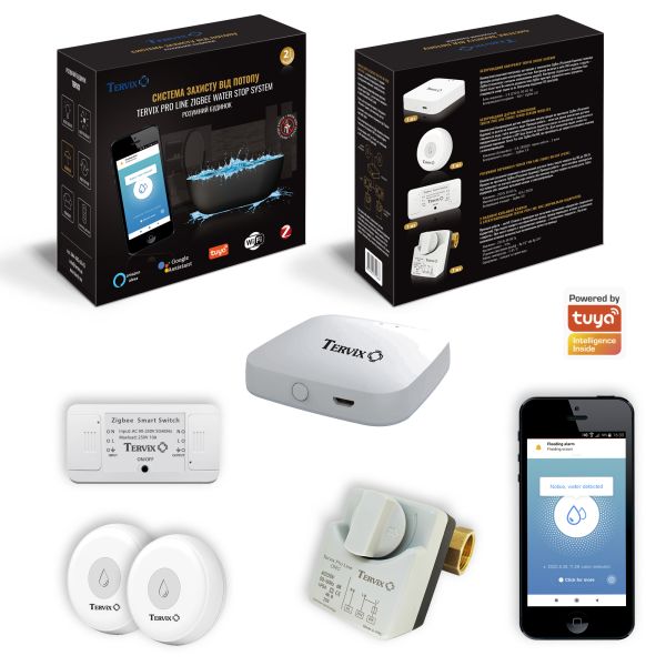 АнтиПотоп Tervix на 2 труби 3/4" ZigBee Water Stop  (4922612) АнтиПотоп Tervix на 2 труби 3/4" ZigBee Water Stop  (4922612)