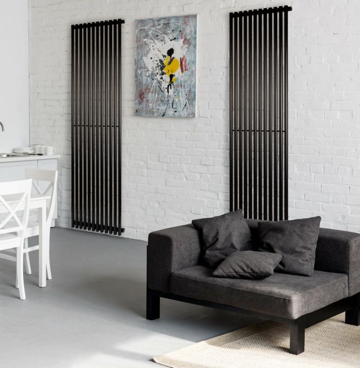 Радіатор дизайн Betatherm 463x1800 Praktikum-1 BLACK Вертикал Радіатор дизайн Betatherm 463x1800 Praktikum-1 BLACK Вертикал