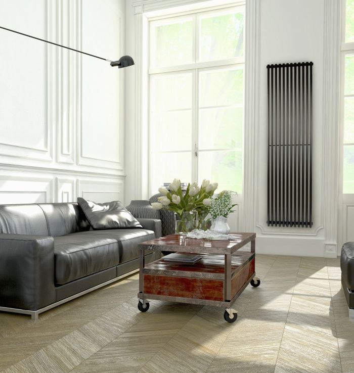 Радіатор дизайн Betatherm 463x1800 Praktikum-1 BLACK Вертикал Радіатор дизайн Betatherm 463x1800 Praktikum-1 BLACK Вертикал