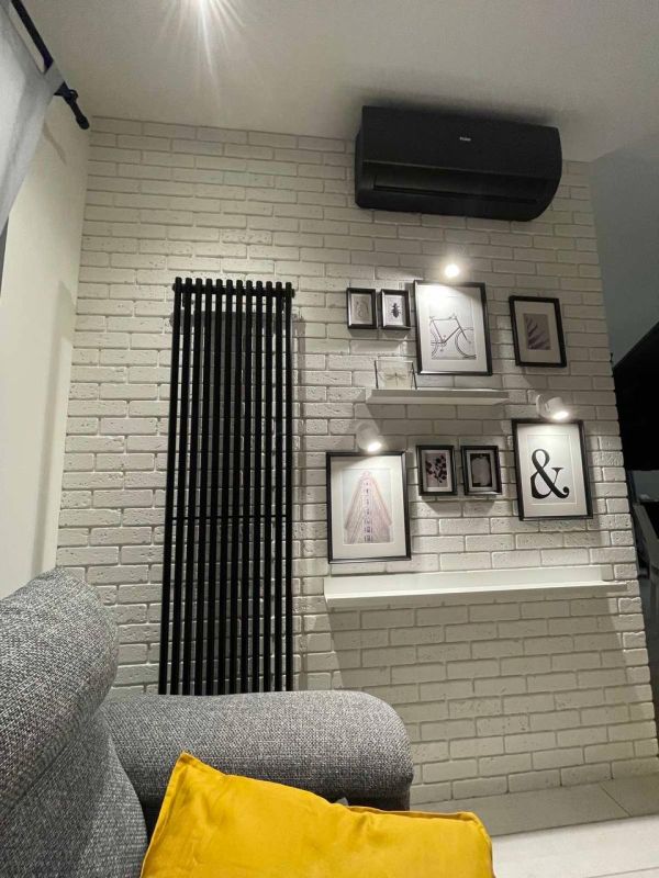 Радіатор дизайн Betatherm 463x1800 Praktikum-1 BLACK Вертикал Радіатор дизайн Betatherm 463x1800 Praktikum-1 BLACK Вертикал