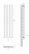 Вертикальний дизайнерський радіатор опалення ARTTIDESIGN Livorno II 7/1600/476/50 білий матовий Вертикальний дизайнерський радіатор опалення ARTTIDESIGN Livorno II 7/1600/476/50 білий матовий