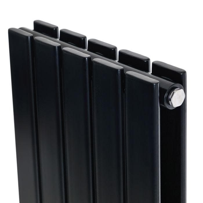 Вертикальний дизайнерський радіатор опалення ARTTIDESIGN Livorno II 5/1800/340/50 чорний матовий Вертикальний дизайнерський радіатор опалення ARTTIDESIGN Livorno II 5/1800/340/50 чорний матовий