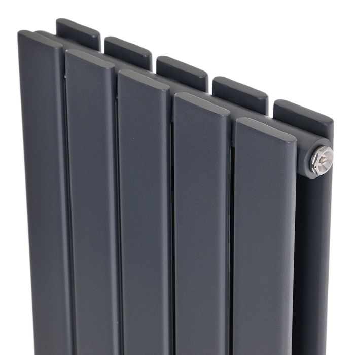 Вертикальний дизайнерський радіатор опалення ARTTIDESIGN Livorno II 5/1800/340/50 сірий матовий Вертикальний дизайнерський радіатор опалення ARTTIDESIGN Livorno II 5/1800/340/50 сірий матовий