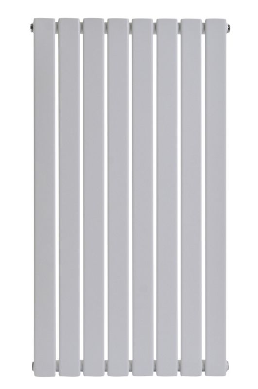 Вертикальний дизайнерський радіатор опалення ARTTIDESIGN Livorno ІІ 8/600/544 білий матовий