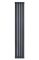 Дизайнерський вертикальний радіатор опалення ARTTIDESIGN Livorno II 4/1800/272/50 сірий матовий