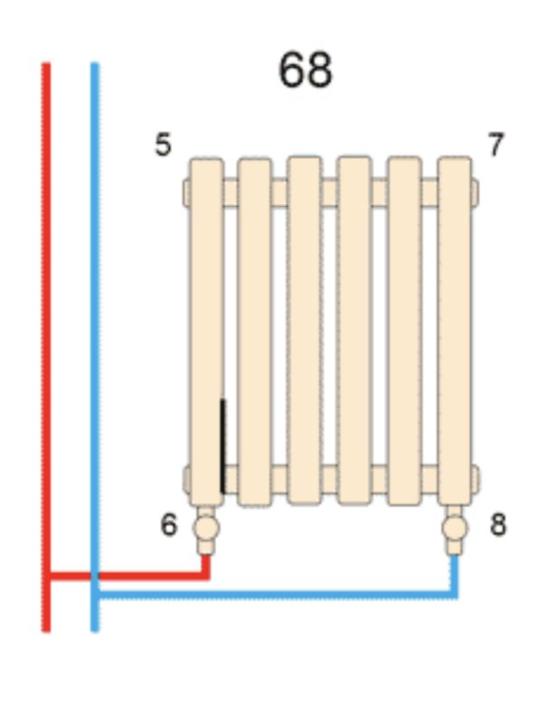 Горизонтальний дизайнерський радіатор опалення  ARTTIDESIGN Livorno G 8/544/1200 чорний матовий Горизонтальний дизайнерський радіатор опалення  ARTTIDESIGN Livorno G 8/544/1200 чорний матовий