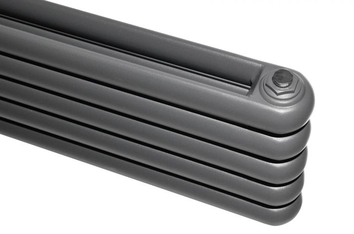 Горизонтальний дизайнерський радіатор опалення ARTTIDESIGN Sora 5/320/1800 сірий матовий