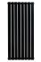Вертикальний дизайнерський радіатор опалення ARTTIDESIGN Livorno ІІ 8/1800/544/50 чорний матовий