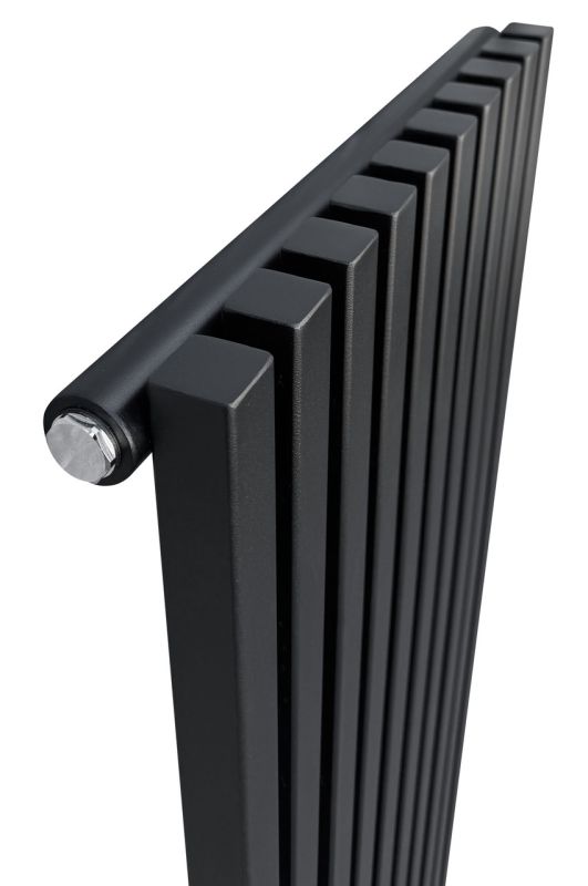 Вертикальный дизайнерский радиатор отопления ARTTIDESIGN Ancona 10/1800/460/50 чорний матовый Вертикальный дизайнерский радиатор отопления ARTTIDESIGN Ancona 10/1800/460/50 чорний матовый