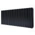 Горизонтальний дизайнерський радіатор опалення ARTTIDESIGN Livorno II G 22/500/1496/50 чорний матовий