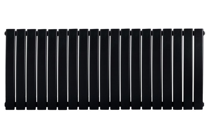 Горизонтальний дизайнерський радіатор опалення ARTTIDESIGN Livorno II G 22/500/1496/50 чорний матовий