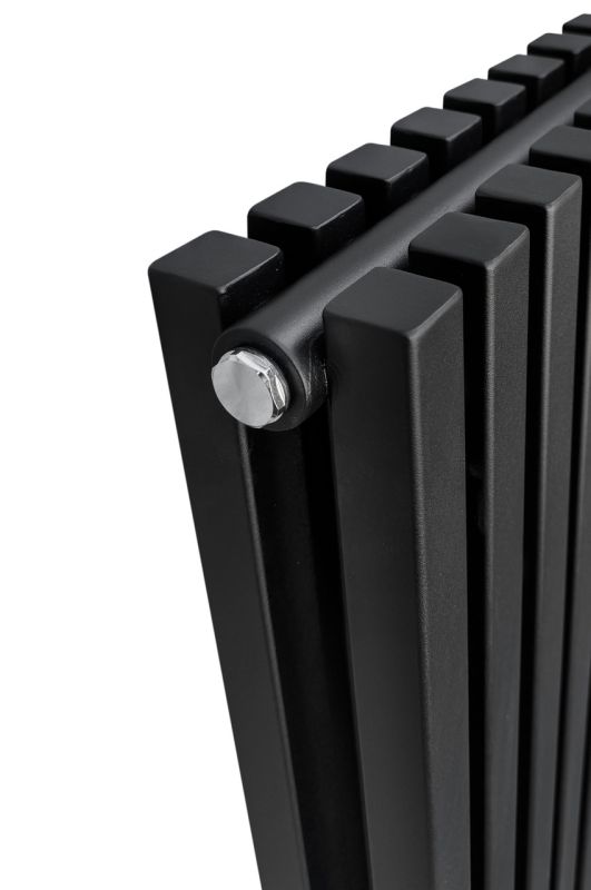 Вертикальный дизайнерский радиатор отопления ARTTIDESIGN Ancona II 8/1800/368 черный матовый Вертикальный дизайнерский радиатор отопления ARTTIDESIGN Ancona II 8/1800/368 черный матовый