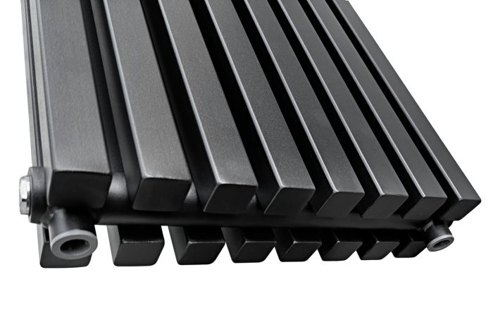 Вертикальный дизайнерский радиатор отопления ARTTIDESIGN Ancona II 8/1800/368 черный матовый Вертикальный дизайнерский радиатор отопления ARTTIDESIGN Ancona II 8/1800/368 черный матовый