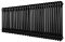 Горизонтальный дизайнерский радиатор отопления ARTTIDESIGN Bari II G 30/500/1370 черный матовий Горизонтальный дизайнерский радиатор отопления ARTTIDESIGN Bari II G 30/500/1370 черный матовий
