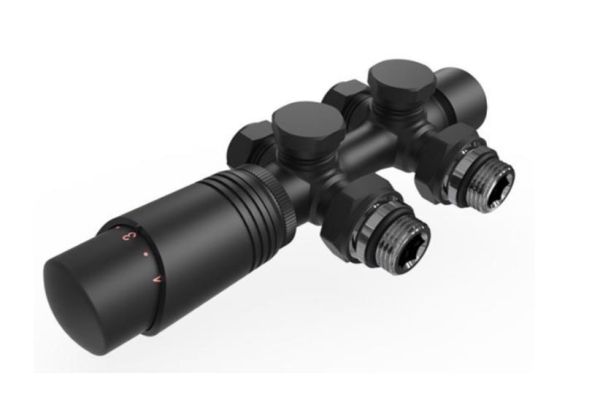 КРАН ТЕРМО 50ММ №4 УНІВЕРСАЛЬНИЙ ARTTIDESIGN "БІНОКЛЬ" чорний матовий