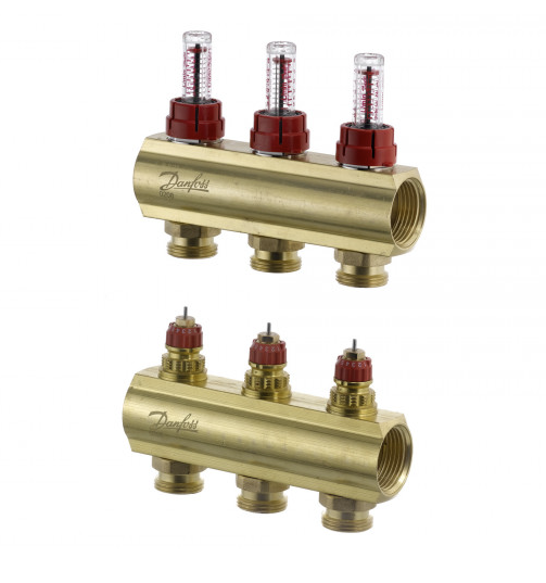 Колектор Danfoss FHF 3+3 з ротаметрами (088U0523) Колектор Danfoss FHF 3+3 з ротаметрами (088U0523)