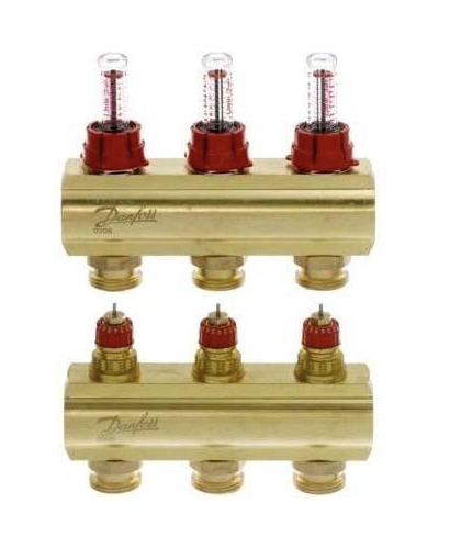 Колектор Danfoss FHF 3+3 з ротаметрами (088U0523) Колектор Danfoss FHF 3+3 з ротаметрами (088U0523)
