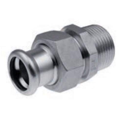 З'єднувач роз'ємний із зовнішньою різьбою press 28x1 " KAN-therm Inox З'єднувач роз'ємний із зовнішньою різьбою press 28x1 " KAN-therm Inox