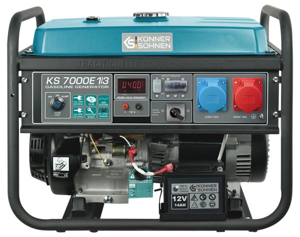 Бензиновий генератор 5,5 кВт Konner & Sohnen KS 7000E 1/3 Бензиновий генератор 5,5 кВт Konner & Sohnen KS 7000E 1/3