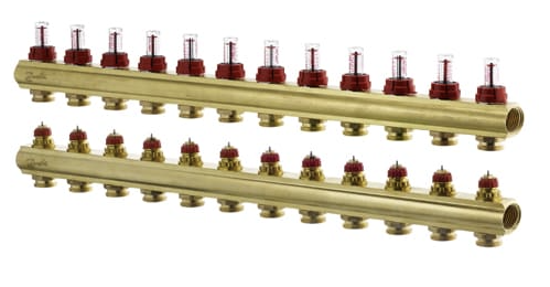 Колектор Danfoss FHF 12+12 з ротаметрами (088U0532) Колектор Danfoss FHF 12+12 з ротаметрами (088U0532)