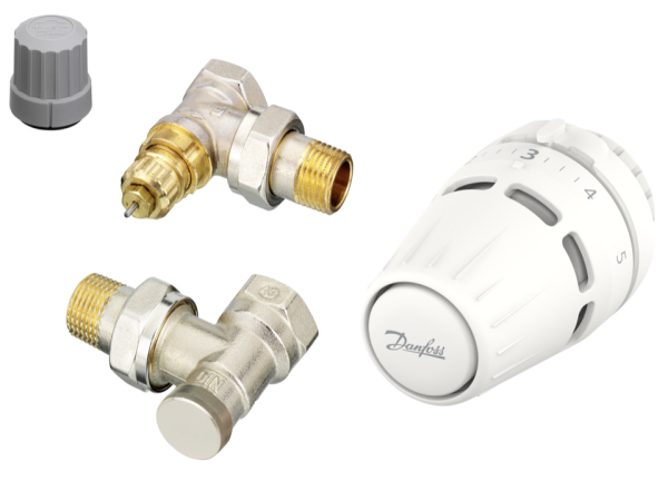 Danfoss Підключення радіатора кутове, комплект, Regus RA-FN+RLV-S (015G5301) Danfoss Підключення радіатора кутове, комплект, Regus RA-FN+RLV-S (015G5301)