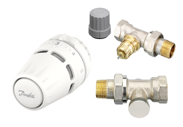 Danfoss Підключення радіатора пряме,  комплект, Regus RA-FN+RLV-S (015G5302) Danfoss Підключення радіатора пряме,  комплект, Regus RA-FN+RLV-S (015G5302)