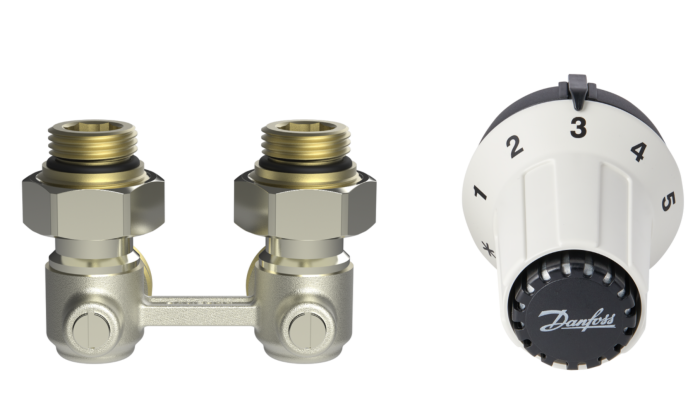 Danfoss "Бінокль" підключення радіатора кутове, комплект, RAS-CK M30x1.5, RLV-KB (013G5276) Danfoss "Бінокль" підключення радіатора кутове, комплект, RAS-CK M30x1.5, RLV-KB (013G5276)