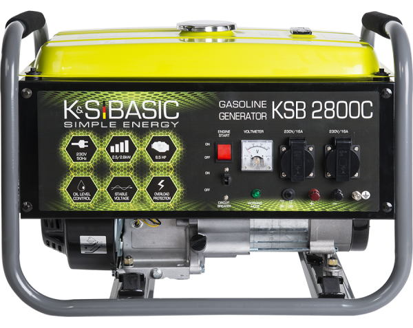 Бензиновий генератор 2,8 кВт Konner&Sohnen KSB 2800C Бензиновий генератор 2,8 кВт Konner&Sohnen KSB 2800C