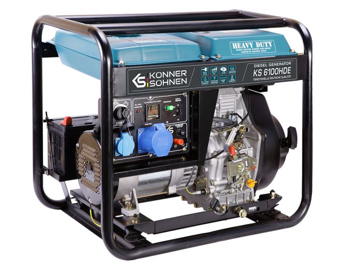 Дизельний генератор 5,5 кВт Konner & Sohnen KS 6100HDE (EURO V) Дизельний генератор 5,5 кВт Konner & Sohnen KS 6100HDE (EURO V)
