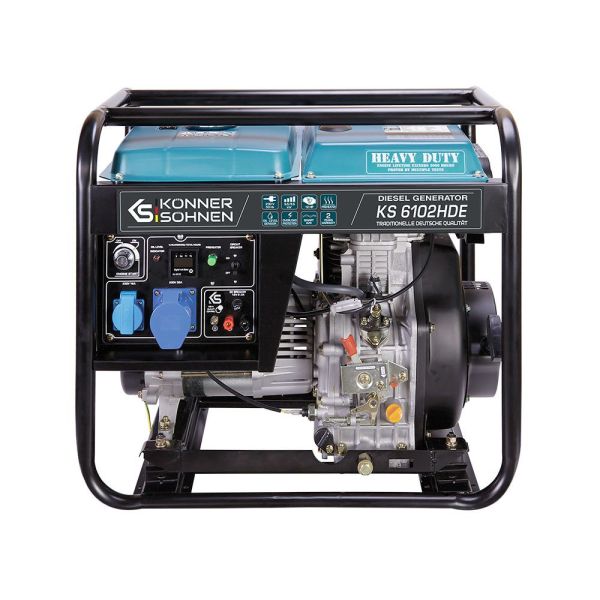 Дизельний генератор 5,5 кВт Konner & Sohnen KS 6102HDE (EURO II) Дизельний генератор 5,5 кВт Konner & Sohnen KS 6102HDE (EURO II)