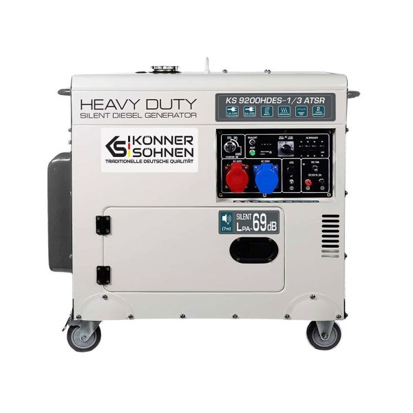 Дизельний генератор 7,5 кВт Konner & Sohnen KS 9200HDES-1/3 ATSR (EURO V) Дизельний генератор 7,5 кВт Konner & Sohnen KS 9200HDES-1/3 ATSR (EURO V)