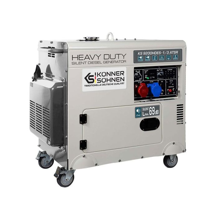 Дизельний генератор 7,5 кВт Konner & Sohnen KS 9200HDES-1/3 ATSR (EURO V) Дизельний генератор 7,5 кВт Konner & Sohnen KS 9200HDES-1/3 ATSR (EURO V)