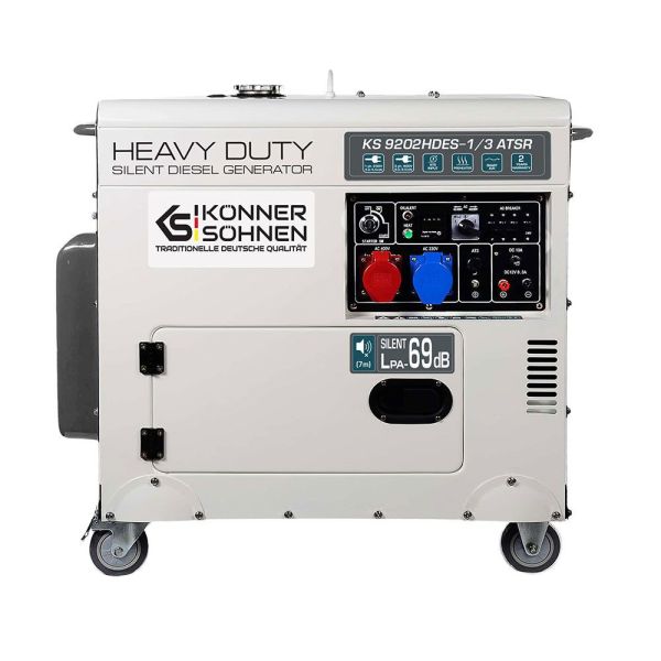 Дизельний генератор 7,5 кВт Konner & Sohnen KS 9202HDES-1/3 ATSR (EURO II) Дизельний генератор 7,5 кВт Konner & Sohnen KS 9202HDES-1/3 ATSR (EURO II)