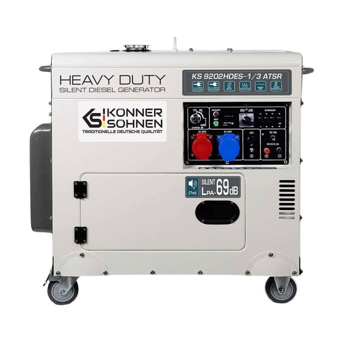 Дизельний генератор 7,5 кВт Konner & Sohnen KS 9202HDES-1/3 ATSR (EURO II) Дизельний генератор 7,5 кВт Konner & Sohnen KS 9202HDES-1/3 ATSR (EURO II)