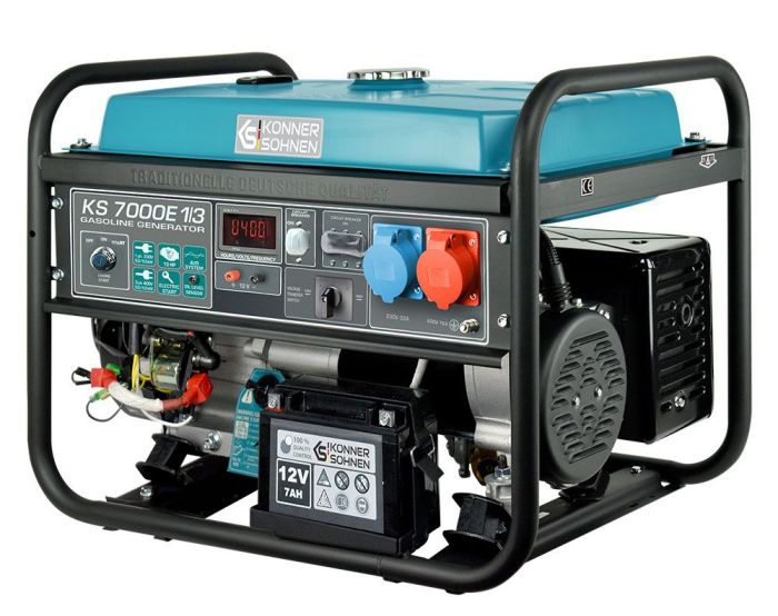 Бензиновий генератор 5,5 кВт Konner & Sohnen KS 7000E 1/3 Бензиновий генератор 5,5 кВт Konner & Sohnen KS 7000E 1/3