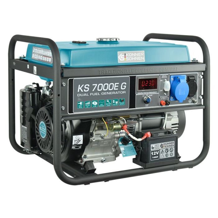 Газобензиновий генератор 5,5 кВт KS 7000E G