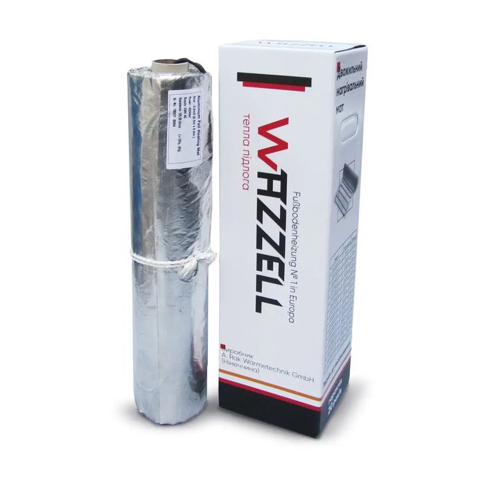 Wazzell Alumia 900-6.0, комплект 6 м, 840  Вт,  алюмінієвий нагрівальний мат Wazzell Alumia 900-6.0, комплект 6 м, 840  Вт,  алюмінієвий нагрівальний мат